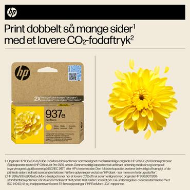 HP Original 937e EvoMore-blækpatron, gul