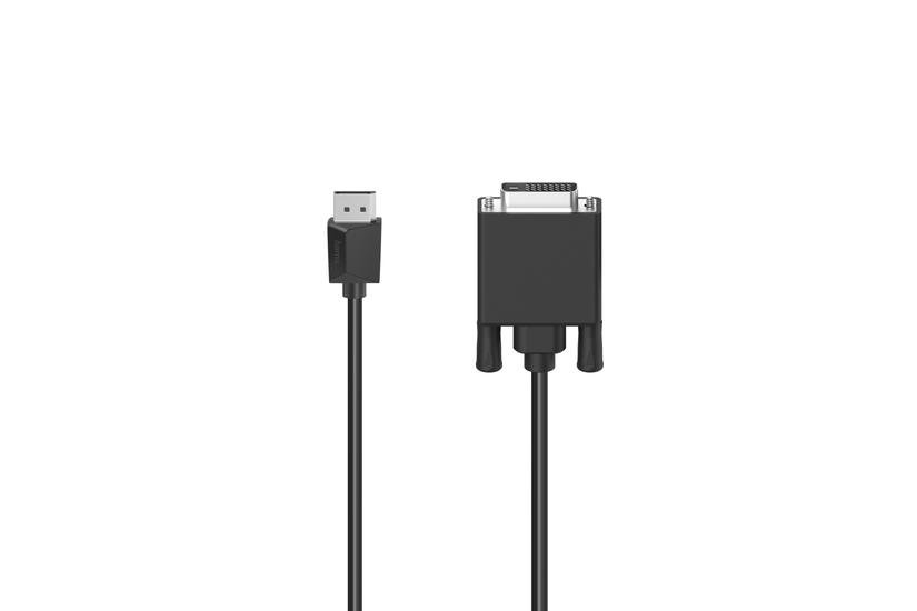 Hama 00200713 videokabel adapter 1,5 m DisplayPort DVI Sort