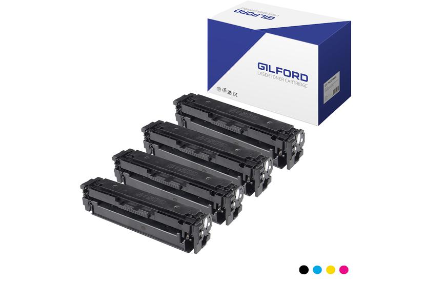 Gilford CF401X#KIT tonerpatron 1 stk Kompatibel Sort, Blå, Magenta, Gul