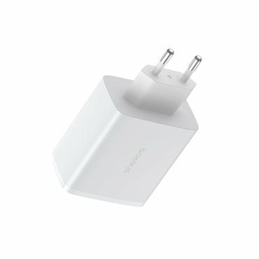 Ładowarka sieciowa Baseus OS-Cube Pro 2xUSB-C + USB, 65W (biała)