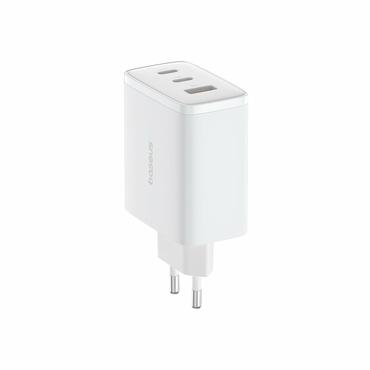 Ładowarka sieciowa Baseus OS-Cube Pro 2xUSB-C + USB, 65W (biała)