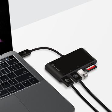 Alogic USB-C MultiPort Adapter - hub - 3 porte