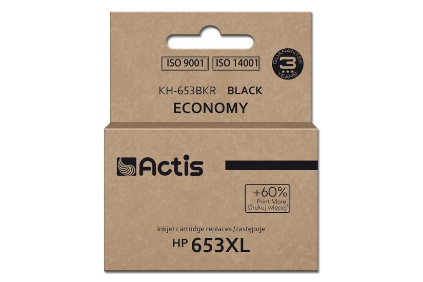 Actis KH-653BKR Bl&aelig;k til HP-printer, erstatning HP 653XL 3YM75AE; Premium; 20 ml; 575 sider; sort