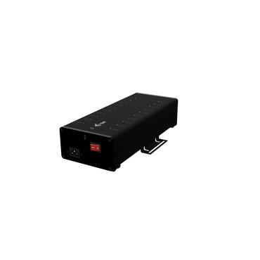 i-Tec - hubb - 15W per port, laddning + data, metall, USB-C/USB-A - 20 portar