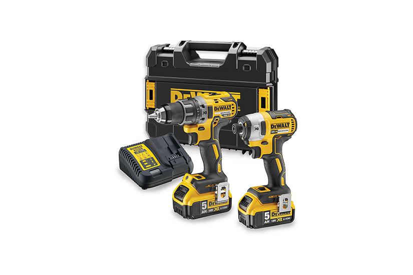 DeWALT DCK268P2T-QW elektrisk skruetr&aelig;kker & slagbor Sort, Gul