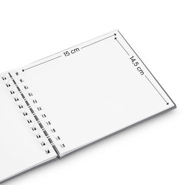 Hama Fine Art fotoalbum og arkbeskyttelse Sort 30 ark 14 x 14 cm Spiral indbinding