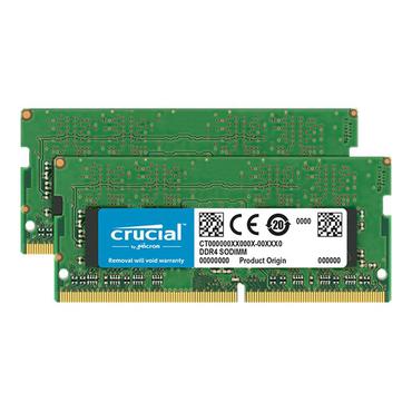 Crucial - 16 GB: 2x8GB - DDR4 - 3200MHz - SO DIMM 260-PIN