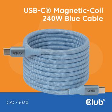 CLUB3D CAC-3030 USB-kabel 2 m USB C Bl&aring;