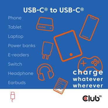 CLUB3D CAC-3030 USB-kabel 2 m USB C Bl&aring;