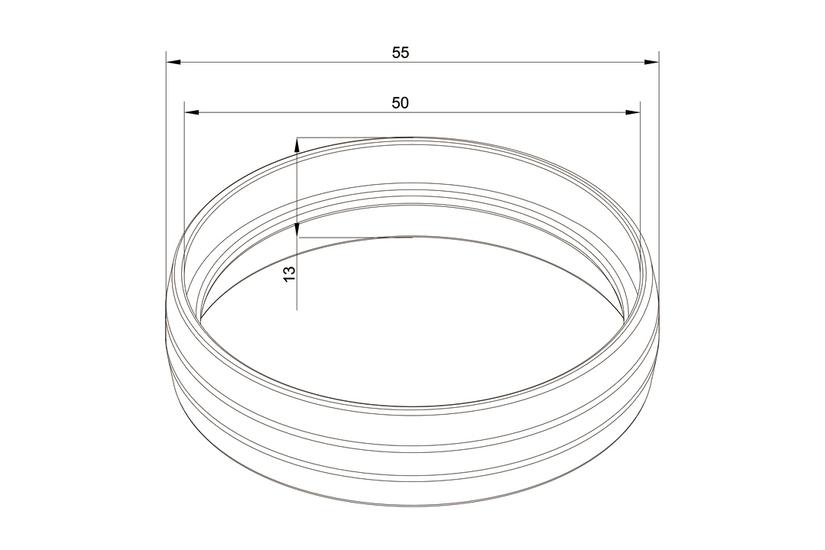 Multibrackets M Pro monteringskomponent - mässing