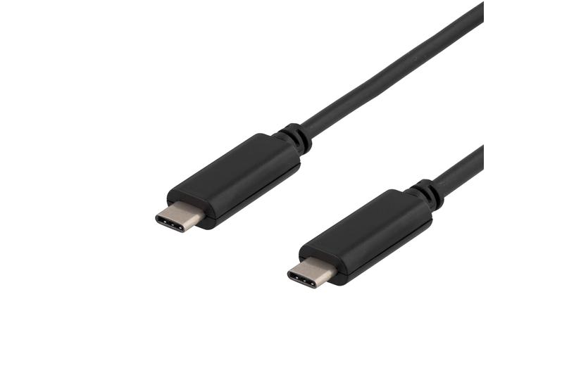 DELTACO USBC-1052 - USB typ C-kabel - 24 pin USB-C till 24 pin USB-C - 25 cm