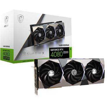 MSI GeForce RTX 4080 SUPER 16G SUPRIM X Grafikkort - 16GB GDDR6X