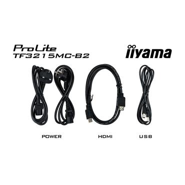iiyama ProLite TF3215MC-B2 computersk&aelig;rm 80 cm (31.5") 1920 x 1080 pixel Fuld HD LED Ber&oslash;ringssk&aelig;rm Kiosk Sort