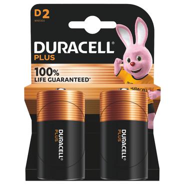 Duracell Plus 100 D Engangsbatteri Alkaline