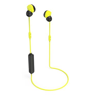 Hama Freedom Athletics II Headset Tr&aring;dl&oslash;s &Oslash;rekrog, I &oslash;rerne Sport Bluetooth Sort, Gul