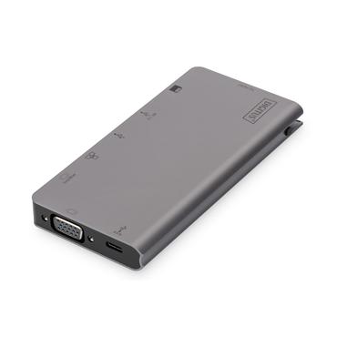 DIGITUS DA-70877 - dockningsstation - USB-C - VGA, HDMI - 1GbE