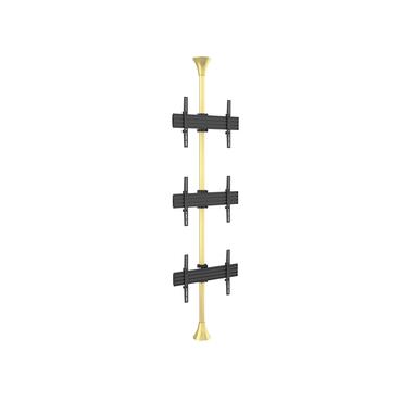 Multibrackets M Floor to Ceiling Mount Pro MBFC3U monteringssats - för 3 LCD-bildskärmar - mässing