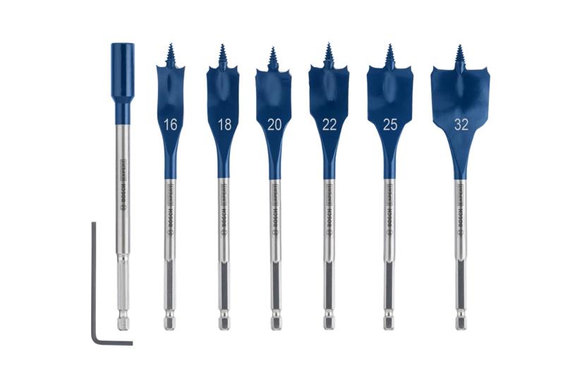 Bosch Expert borrsats - f&ouml;r tr&auml;, sp&aring;nskiva, mjuka tr&auml;slag, sp&aring;nskiva - 7 delar