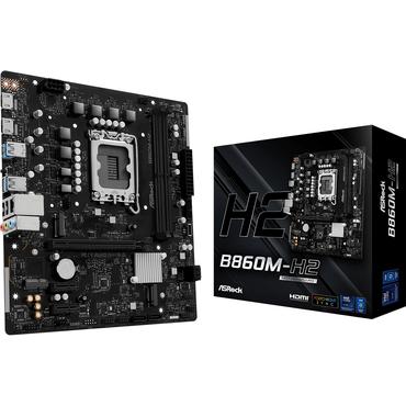 ASRock B860M-H2 - bundkort - micro ATX - LGA1851 sokkel - B860