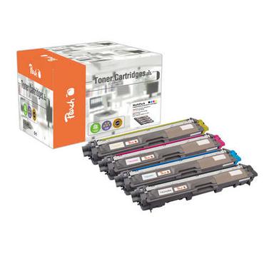 Peach 111929 tonerpatron 4 stk Sort, Blå, Magenta, Gul