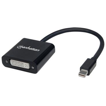 Manhattan 152549 videokabel adapter 0,195 m Mini DisplayPort DVI-I Sort