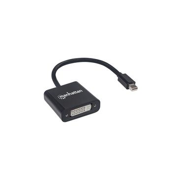 Manhattan 152549 videokabel adapter 0,195 m Mini DisplayPort DVI-I Sort