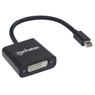 Manhattan 152549 videokabel adapter 0,195 m Mini DisplayPort DVI-I Sort