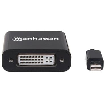 Manhattan 152549 videokabel adapter 0,195 m Mini DisplayPort DVI-I Sort
