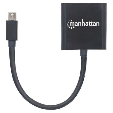 Manhattan 152549 videokabel adapter 0,195 m Mini DisplayPort DVI-I Sort