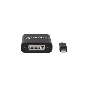 Manhattan 152549 videokabel adapter 0,195 m Mini DisplayPort DVI-I Sort
