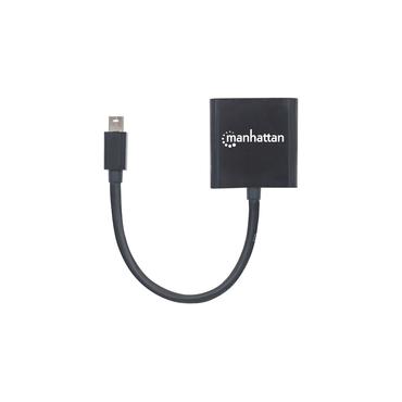 Manhattan 152549 videokabel adapter 0,195 m Mini DisplayPort DVI-I Sort