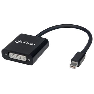 Manhattan 152549 videokabel adapter 0,195 m Mini DisplayPort DVI-I Sort