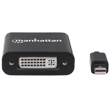 Manhattan 152549 videokabel adapter 0,195 m Mini DisplayPort DVI-I Sort
