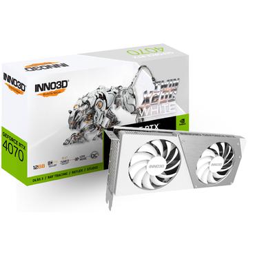 Inno3D GeForce RTX 4070 TWIN X2 OC Grafikkort - 12GB GDDR6X - NVIDIA RTX 4070 - PCI Express 4.0 x16