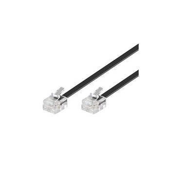 goobay telefonkabel - 10 m - svart