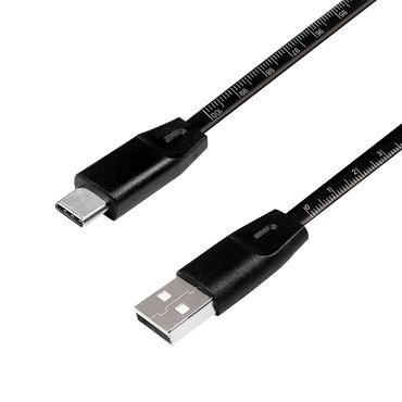 LogiLink CU0157 USB-kabel USB 2.0 1 m USB A USB C Sort