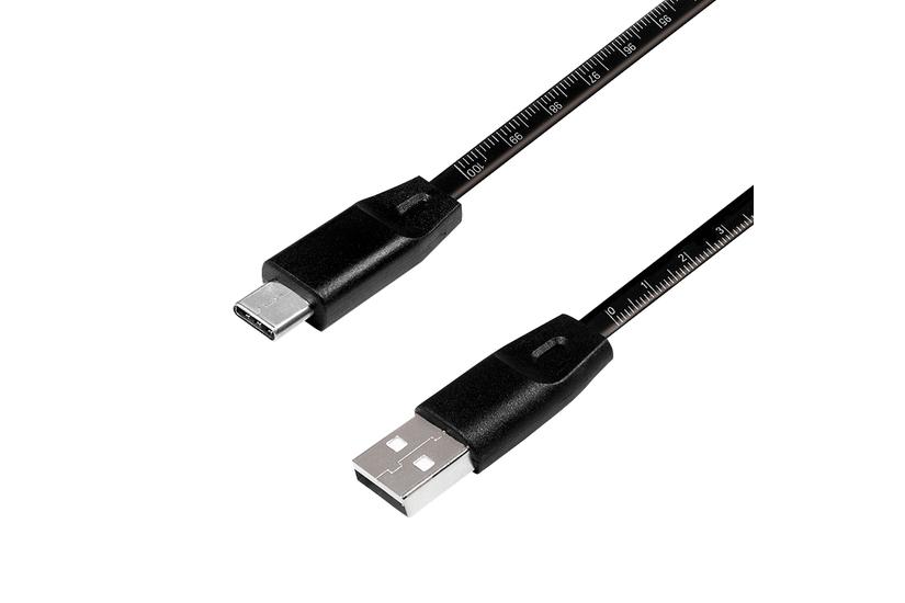 LogiLink CU0157 USB-kabel USB 2.0 1 m USB A USB C Sort