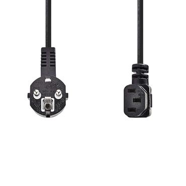 Nedis Stromkabel Schutzkontaktstecker, IEC-320-C13, 2m, Schwarz
