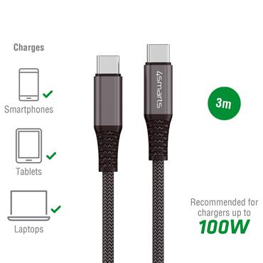 USB-C Kabel PremiumCord 100W 3m