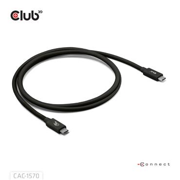 Club 3D - USB typ C-kabel - 24 pin USB-C till 24 pin USB-C - 1.2 m