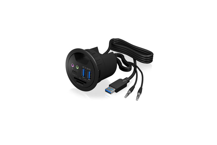 ICY BOX IB-HUB1404A - hub - 3 porte