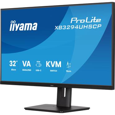 iiyama ProLite XB3294UHSCP-B1 computersk&aelig;rm 80 cm (31.5") 3840 x 2160 pixel 4K Ultra HD Sort