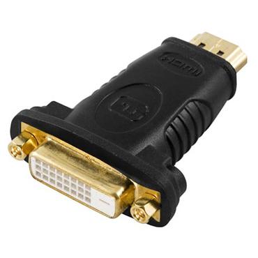 DELTACO HDMI han til DVI-D hun - Sort