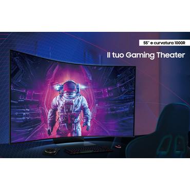 Samsung Odyssey Ark S55BG970NU skärm - Quantum Mini LED - 55" - AMD FreeSync Premium Pro - VA - 1ms