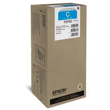 Epson T9742 - XXL-storlek - cyan - original - bl&auml;ckpatron