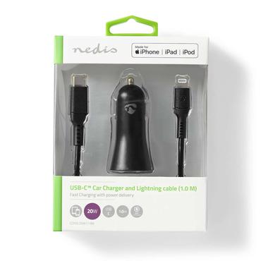 Nedis 20Watt Bilstrømsadapter