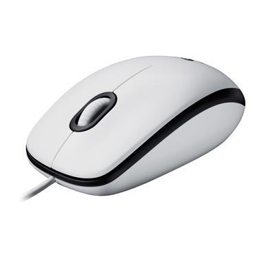 Logitech M100 - mus - USB - hvid