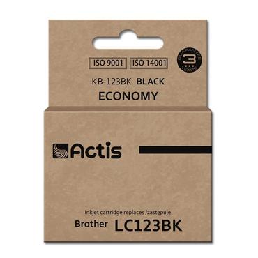 Actis KB-123Bk Bl&aelig;k (erstatning Brother LC123BK/LC121BK; Standard; 15 ml; sort)