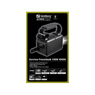 Sandberg Survivor Powerbank 100W 40000