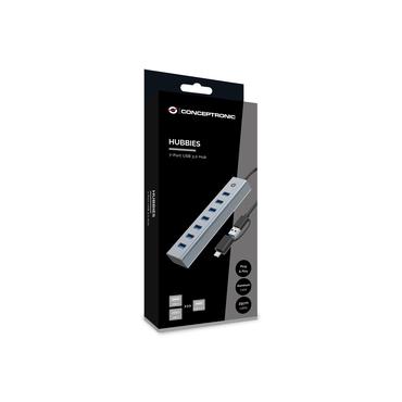 CONCEPTRONIC USB-Hub 7-Port 3.0 ->7x3.0, 5Gbps          grau
